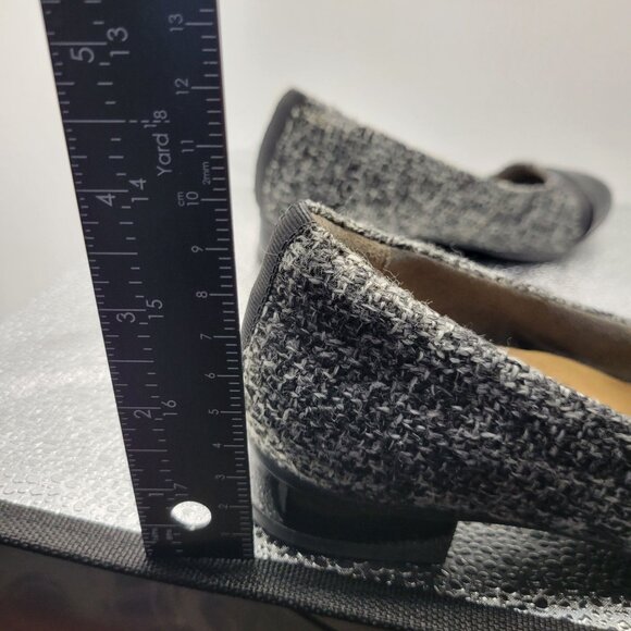 Clarks Artisan Womens Keesha Rosa Pumps Black Leather Textile Size 5.5 Comfort - Picture 9 of 12